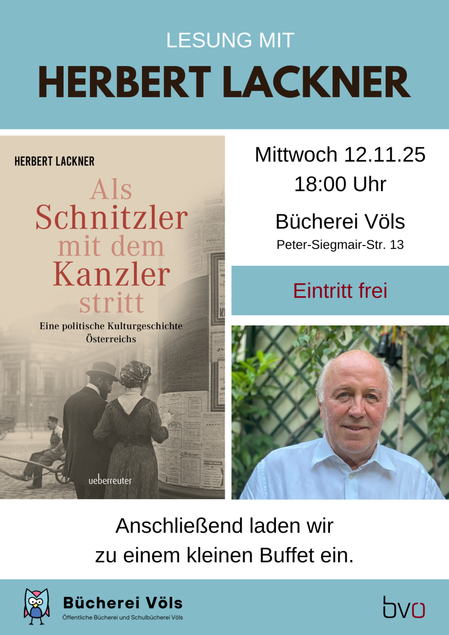 Lesung Lackner Plakat